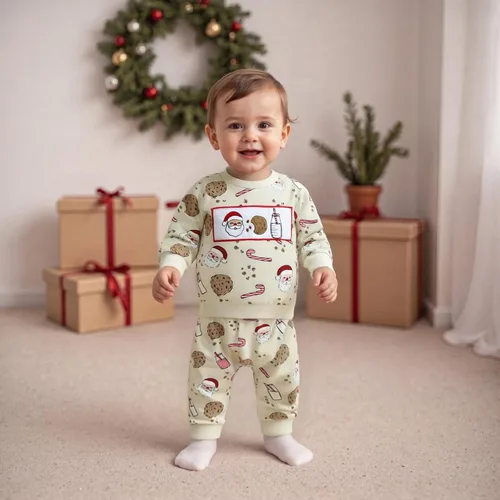 Miniatura 119 de Conjunto de camisa larga y divertida para bebé niño y niña, ropa de primera Navidad, 6, 12, 18, 24 meses, 2T