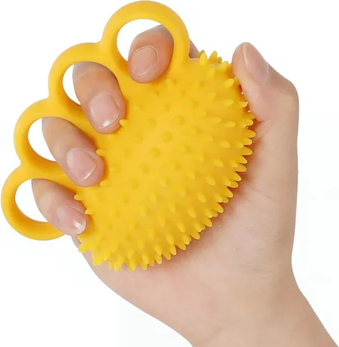 Fanwer Bola de estrés para ejercicio de mano, entrenador de fuerza de agarre, fortalecedor de manos para terapia física, fortalecedor de dedos,