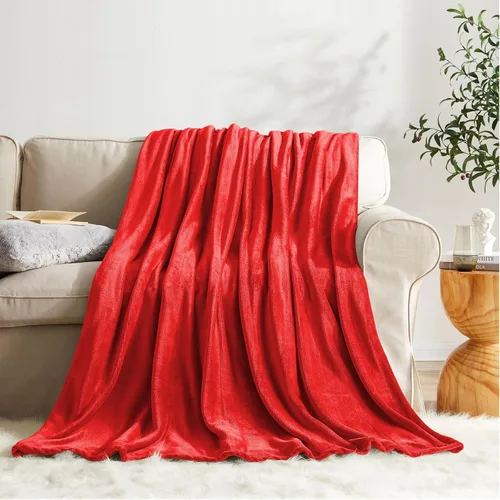 Miniatura 38 de KMUSET Manta de Tiro Súper Suave Premium de Franela de Forro Polar Sedosa Tamaño de Tiro Beige Microfibra Manta Ligera para Uso en Todas