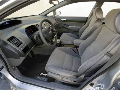 Miniatura 7 de IKON MOTORSPORTS, Alfombrillas compatibles con Honda Civic Coupé y Sedán 2006-2011, látex para todo tipo de clima, fácil de limpiar, juego completo
