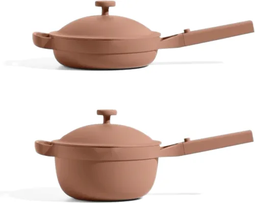 Miniatura 14 de Our Place Mini Cookware Duo Juego de utensilios de cocina de cerámica de 6 piezas con mini sartén Always y mini olla perfecta Inducción y horno