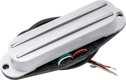 Miniatura 8 de Musiclily Pastilla Humbucker de Doble Carril Caliente de Alta Salida Tamaño de Bobina Simple para Guitarra para Fender Squier Strat, Crema