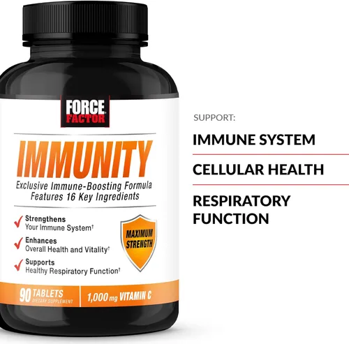 Miniatura 2 de Force Factor Inmunidad, paquete de 2, refuerzo de apoyo inmunológico con saúco y 1000 mg de vitamina C, más vitamina D, zinc, probióticos