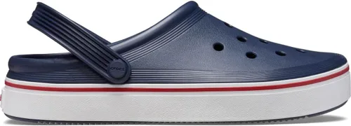 Miniatura 3 de Crocs Zuecos unisex para adultos con plataforma fuera de la cancha Azul marino