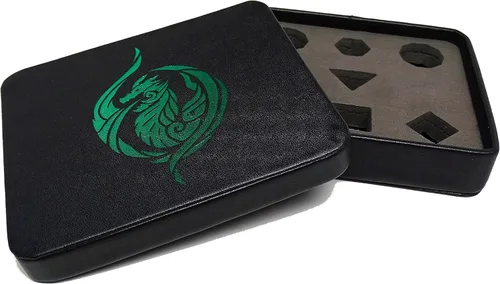 Miniatura 5 de Leather Lite - Estuche de almacenamiento y exhibición de dados, perfecto para dados de plástico, metal, piedra o madera