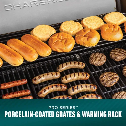 Miniatura 8 de Charbroil Serie Pro con Tecnología Infrarroja Amplifire: Asador a Gas Propano de 2 Quemadores con Gabinete y Plancha, Negro - 463676724