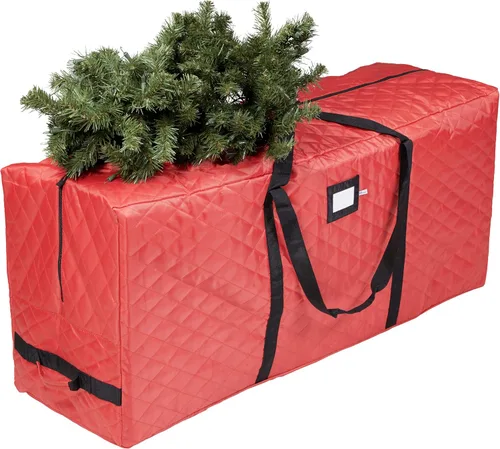 Miniatura 9 de Bolsa de alta calidad para guardar el árbol de Navidad, para árboles artificiales desarmados de hasta 7.5 pies de alto, tiene asas duraderas y un