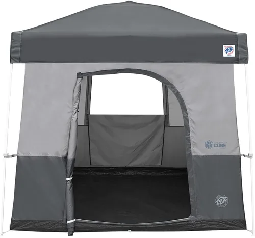Miniatura 3 de E-Z UP Camping Cube Sport, convierte el toldo de patas en ángulo de 10 pies en tienda de campaña