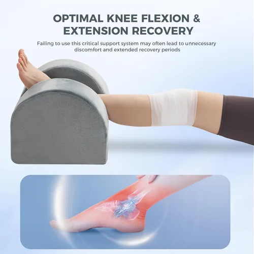 Miniatura 3 de Ganondorf Almohada de reemplazo de rodilla Almohada de extensión de rodilla de cero grado para recuperación poscirugía, elevación de piernas