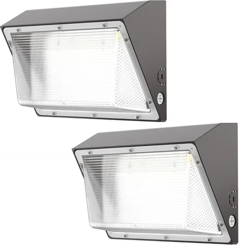 Miniatura 7 de Paquete de luz LED de pared de 120 W con fotocélula del atardecer al amanecer, 18,000 lm (150 LM/W) luz de inundación para montaje en pared al aire