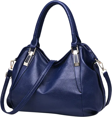 Miniatura 2 de Bolsas de cuero para mujer bolsas de viaje con cremallera bolsas de hombro de cuero sintético suave de gran capacidad bolsas de hombro estilo hobo