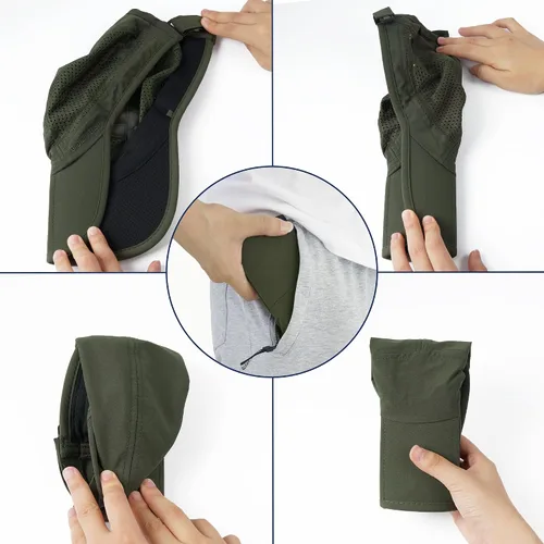 Miniatura 5 de GADIEMKENSD Sombrero plegable para hombre de ala larga con protección solar UPF 50+