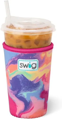 Miniatura 21 de Funda Swig Life para taza de café helado pequeña, funda estándar de 22oz para taza de café helado con asa, funda aislante de neopreno para mantener