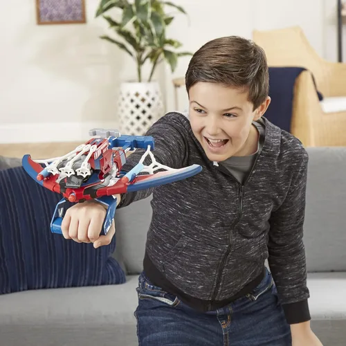 Miniatura 11 de Marvel Spider-Man Web Shots Spiderbolt NERF - Juguete lanzador motorizado, dispara dardos, 3 dardos, niños de 5+ años (exclusivo de Amazon)