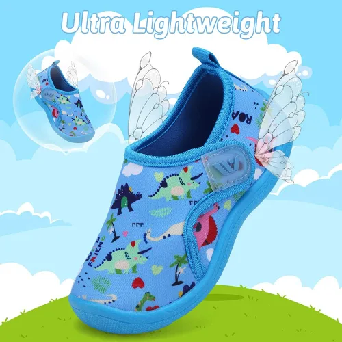 Miniatura 5 de FANTURE Zapatos de agua para niños y niñas, lindas sandalias acuáticas, playa, piscina, parque acuático, tenis acuáticos, para niños pequeños