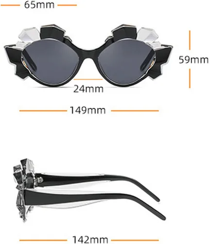 Miniatura 4 de Gafas de lectura vintage con cristales brillantes para mujer, diseño de ojo de gato, anti luz azul, novedosas sombras con purpurina