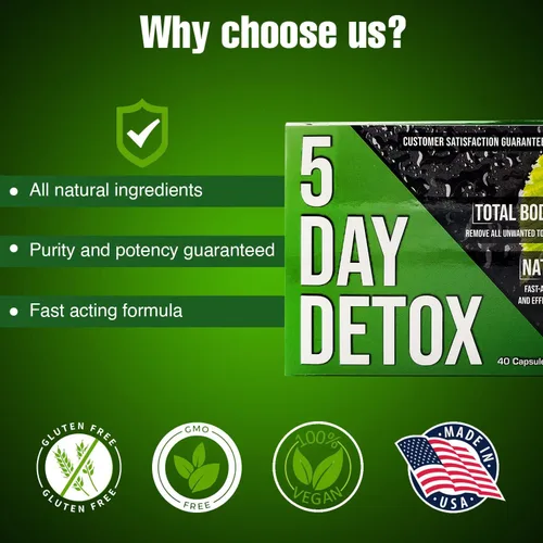 Miniatura 6 de Strip 5 Day Detox Cleanse - Limpieza completa del cuerpo Elimina toxinas e impurezas no deseadas - Apoyo de limpieza natural y saludable