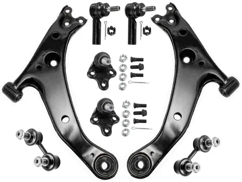 Miniatura 17 de Detroit Axle - Kit de brazos de control de extremo delantero de 8 piezas para Dodge Dakota 00-04, Durango 00-03, 4 brazos de control superior e