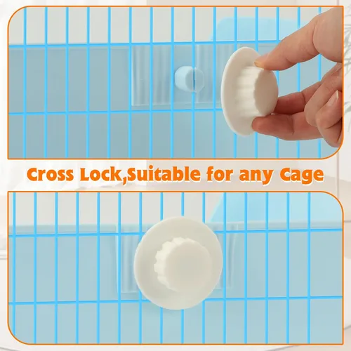 Miniatura 5 de BWOGUE - Caja de arena grande para conejos, orinal de entrenamiento de esquina con cajón y rejilla para mascotas más grande para cobayas adultas
