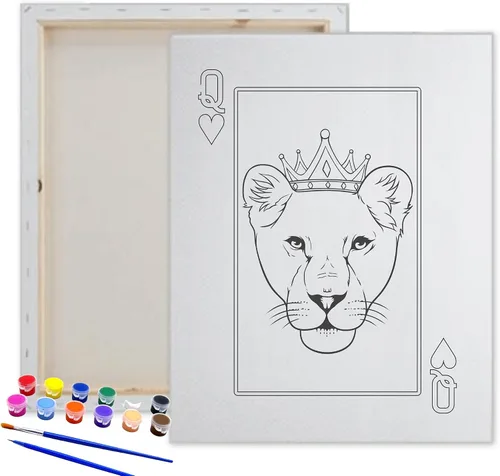 Miniatura 3 de Essenburg Kit de pintura de lienzo predibujado Fiesta de pintura y sorbo para adolescentes, niños y adultos Actividad nocturna de pareja