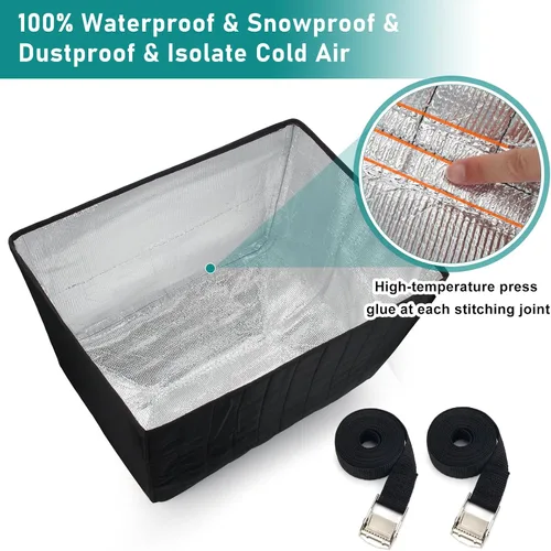 Miniatura 4 de Cubierta de aire acondicionado para ventana de invierno impermeable para unidad exterior, cubierta de protección contra congelación Luxiv