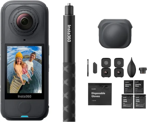 Miniatura 19 de Insta360 X4 Air Kit de inicio - Cámara 360 de 8K y 165g ligera, palo de selfie invisible, lentes reemplazables, dispara primero y enmarca después