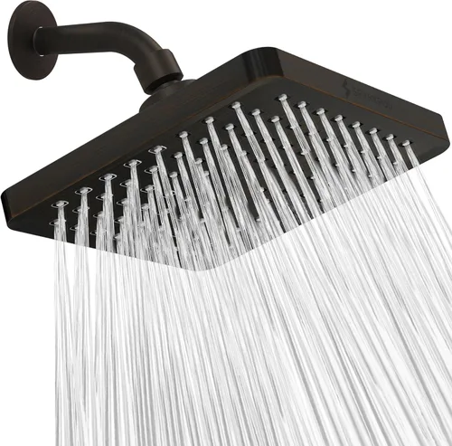 SparkPod Cabezal de regadera – Lluvia de alta presión – Diseño de lujo de calidad premium – Instalación en 1 minuto – Reemplazo ajustable de fácil
