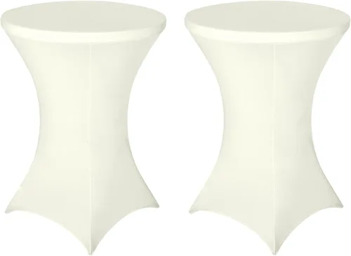 Miniatura 20 de FestiCorp Cubierta de Mesa de Spandex, Manteles Ajustados para Cóctel, Cubiertas de Mesa Redondas Elásticas Highboy para Fiesta, DJ, Bar, Boda, Rosa
