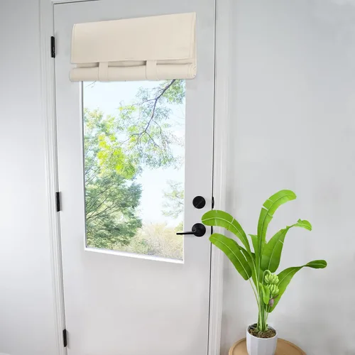 Miniatura 71 de WdFour Cortinas de puerta francesa con tacto sedoso, aislamiento térmico, reducción de ruido, cortinas opacas para puerta de vidrio y oficina
