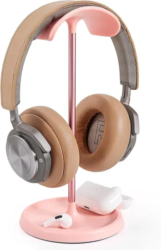 Miniatura 9 de Soporte para auriculares, soporte curvo con bandeja de almacenamiento, soporte para auriculares de base pesada para AirPods Max, AirPods, AirPods
