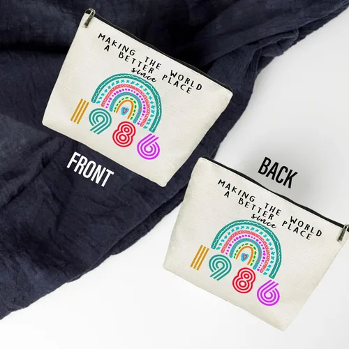 Miniatura 2 de Regalos de 40 cumpleaños para mujeres, regalos de cumpleaños de 40 años, bolsas de cosméticos, divertidas decoraciones de 40 aniversario para su