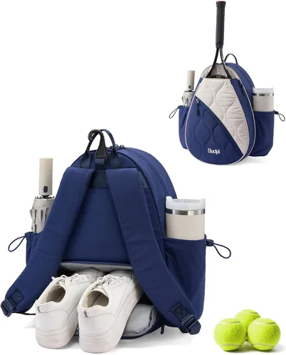Miniatura 9 de Mochila de tenis Sucipi para mujeres y hombres, mochila para raquetas de tenis resistente al agua y lavable a máquina, bolsa deportiva ligera