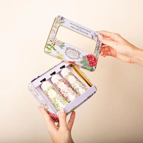 Miniatura 3 de Panier des Sens - Set Mini de Crema para Manos - Cumpleaños, Regalos para Mujeres - Crema Natural para Manos de Rosa, Lavanda, Verbena - Ideas