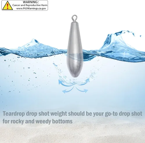 Miniatura 5 de Pesas de pesca Drop Shot Sinkers para pesca de agua dulce en agua salada
