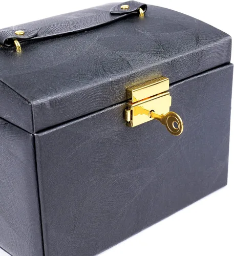 Miniatura 7 de VitaFeli Organizador de joyas de 3 capas Joyero 2 cajones menos espacio más capacidad con diferentes compartimentos de almacenamiento