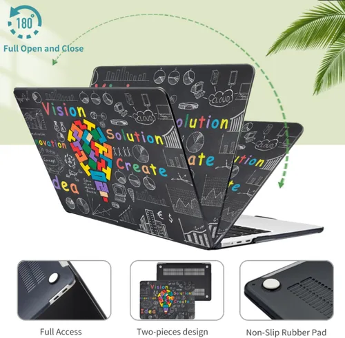 Miniatura 2 de Funda compatible con MacBook Pro de 14 pulgadas modelo de lanzamiento 2023-2021 A2918/A2992/M2 A2779 y A2442 M1 Pro/Max Chip con Touch ID, elegante