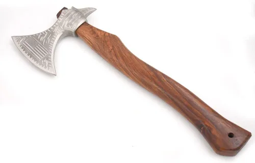 Miniatura 10 de Medieval Warrior Hacha Tomahawk Viking Tomahawk hecha a mano forjada a mano personalizada-hacha de caza-hacha de camping. (diseño)