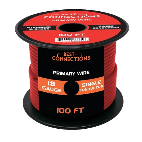 Miniatura 27 de BEST CONNECTIONS Cable primario automotriz – 100 pies (varias opciones de color) Ideal para remolques, altavoces y circuitos de iluminación Verde