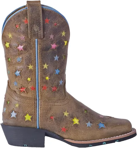 Miniatura 4 de Dan Post Botas Niños Niñas Starlett Punta Cuadrada Botas De Vestir Mid Calf - Marrón