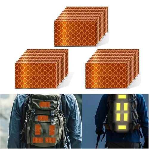 Miniatura 194 de Cinta reflectante blanca de 4 pulgadas, adhesivo de seguridad de advertencia impermeable para exteriores (10 pies)