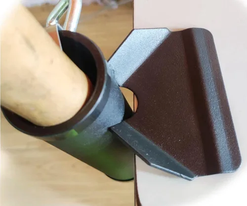 Miniatura 3 de Soporte de abrazadera para paraguas para exteriores, resistente con clip de montaje para sombrilla de patio, color negro