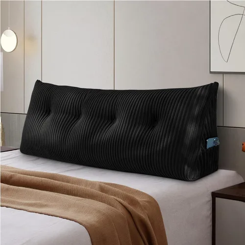 Miniatura 12 de Almohada Grande para Cabecero Almohada de Cuña para Cabecero Almohada de Descanso para Cama Almohada de Lectura Refuerzo Almohada Triangular