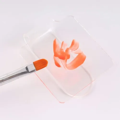 Miniatura 5 de Paleta de mezcla de maquillaje de mano, paleta de mano de maquillaje, paleta de manicura de uñas acrílicas, paleta de sombra de ojos, paleta