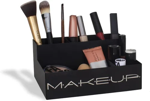 GEGUTON Caja organizadora de maquillaje, exhibición organizativa para maquillaje, juego de almacenamiento de acero para cosméticos, regalos de