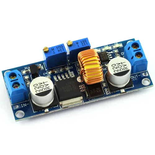 DZS Elec Módulo regulador de corriente constante reductor DC-DC 4-38v Entrada a 1.25-36v Salida Ajustable Gran Potencia 5A 75W Convertidor para