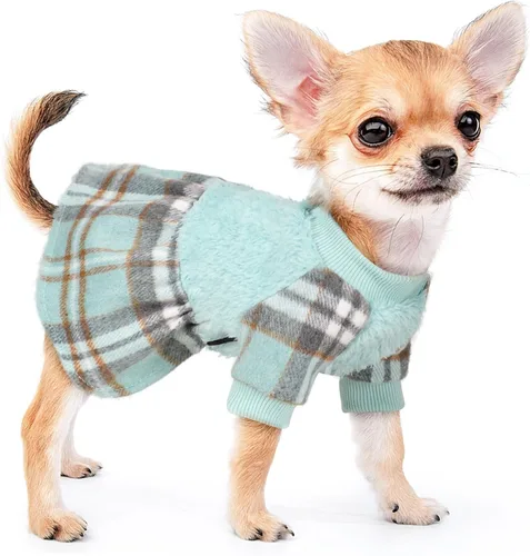 Miniatura 13 de Suéter para perros pequeños, ropa para cachorros, para perros pequeños, hembras y machos, vestido de suéter de invierno para perro, trajes para Rosa