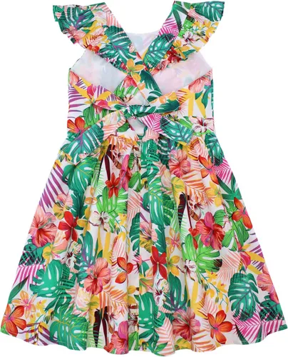 Miniatura 282 de Vestido de verano para niña, de algodón, con diseño floral