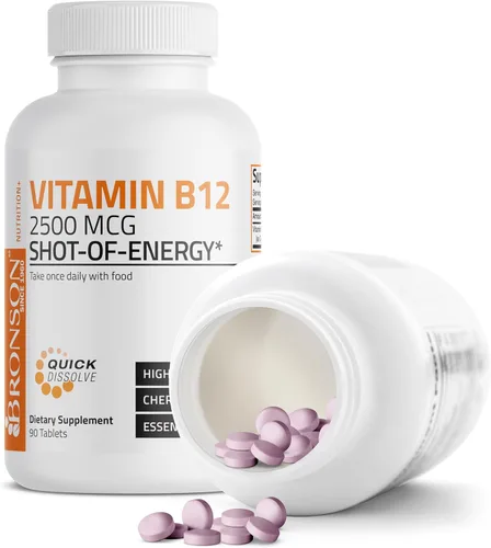 Miniatura 4 de Vitamina B12 de Bronson, 0,000088 oz, sublingual, de rápida liberación, 1