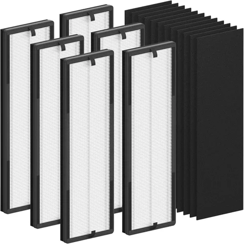 Miniatura 8 de Paquete de 2 filtros de repuesto True HEPA compatibles con Eureka NEA120 y Toshiba CAF-W36USW purificador de filtro de aire, 2 paquetes de filtros