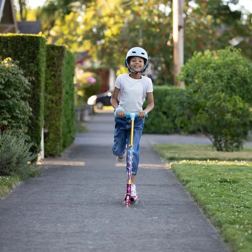 Miniatura 6 de Jetson Character Kids Kick Scooter, luces LED en vástago y ruedas iluminadas, marco ligero, manubrio ajustable en altura, sistema de inclinación